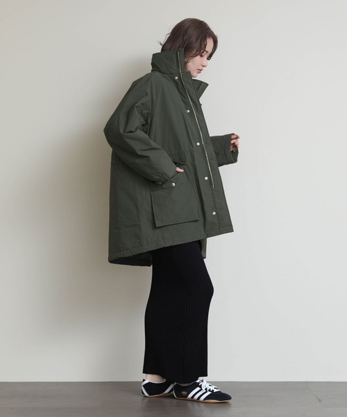   カーキ モッズコート 中綿 ジャケット モッズコート コート 中綿モッズコート レディース : ZOZOTOWN Yahoo