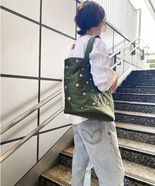 「Scrap Book」 ハンドバッグ FREE グリーン レディース_画像7