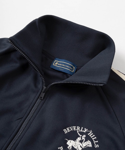「BEVERLY HILLS POLO CLUB」 ジャージブルゾン L アイボリー レディース_画像2