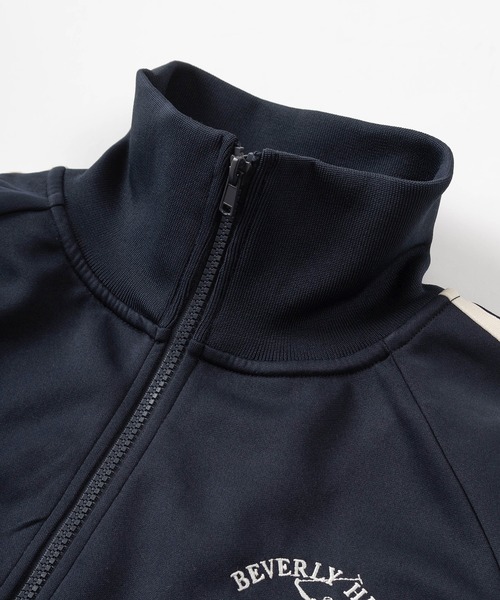 「BEVERLY HILLS POLO CLUB」 ジャージブルゾン L アイボリー レディース_画像5