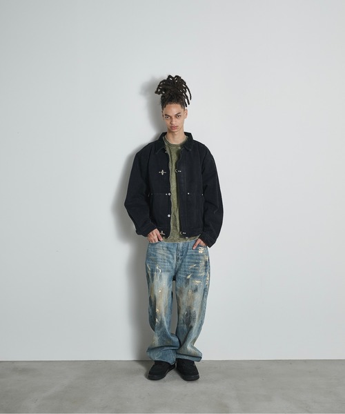 BLANK HOTEL ブルゾン アウター Faded Canvas Fireman Buckle Jacket