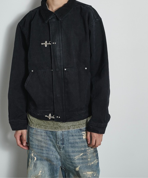 BLANK HOTEL ブルゾン アウター Faded Canvas Fireman Buckle Jacket