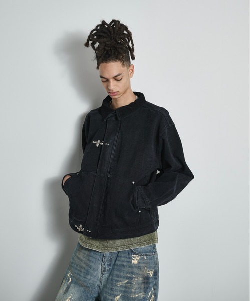 BLANK HOTEL ブルゾン アウター Faded Canvas Fireman Buckle Jacket