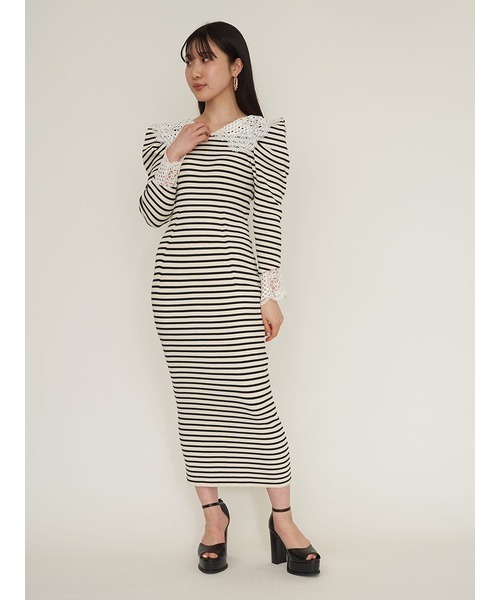 LILY BROWN（リリーブラウン） ニットワンピース ONE SIZE ブラック