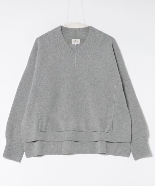 ランバンオンブルー 長袖セーター 38 M - LANVIN en Bleu 「LANVIN Bleu」 長袖ニット 38 レッド レディース