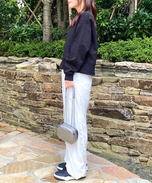 「LACOSTE」 スウェットカットソー 36 ホワイト レディース_画像5