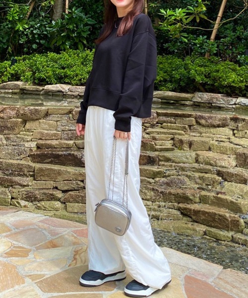 「LACOSTE」 スウェットカットソー 36 ホワイト レディース_画像6