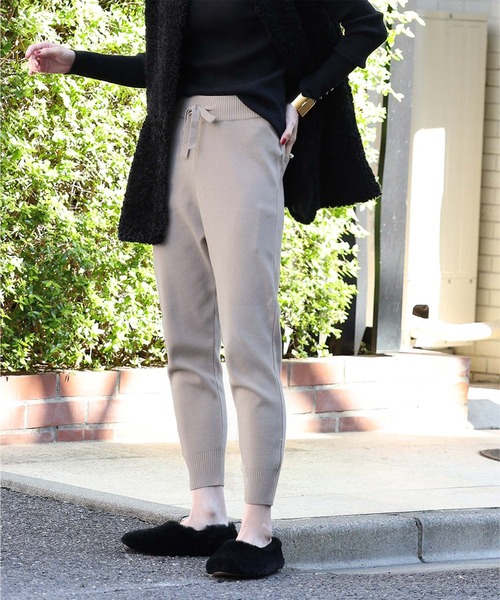 「ELFRANK」 イージーパンツ FREE グレイッシュベージュ レディース_画像5