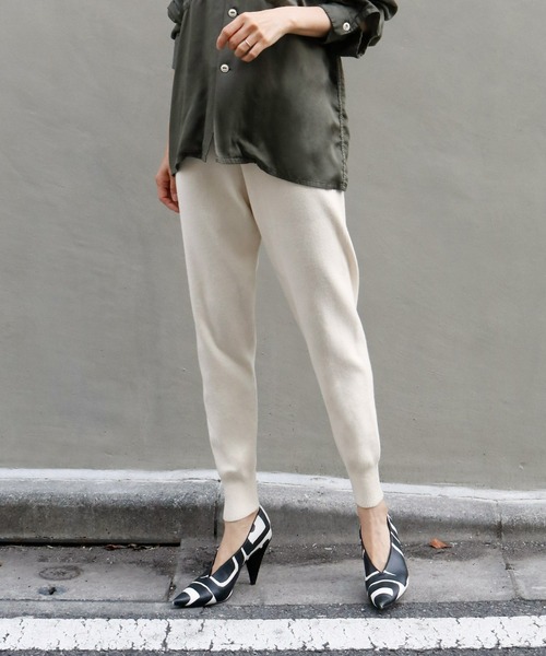 「ELFRANK」 イージーパンツ FREE グレイッシュベージュ レディース_画像7