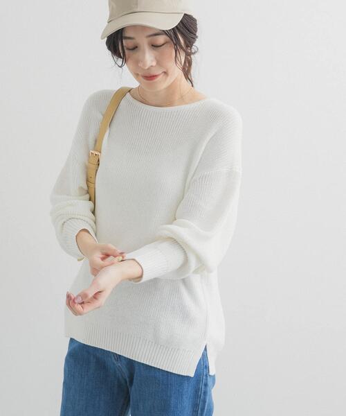 新品 L'Appartement ボートネック アゼ KNIT ニット L'Appartement DEUXIEME CLASSE（ボートネック ・ ニット/セーター）の