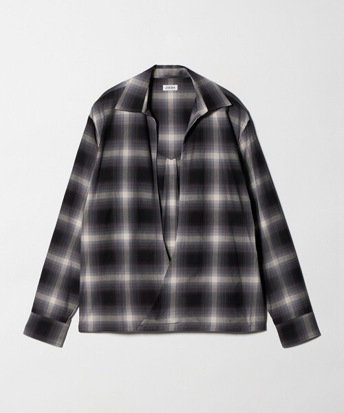 JieDa（ジエダ） シャツ 「JIEDA」チェック スキッパー シャツ メンズ