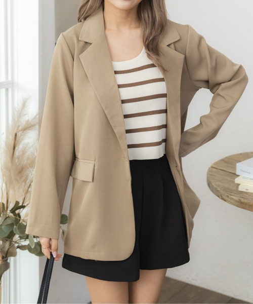 「Ada.」 テーラードジャケット FREE ベージュ レディース_画像3