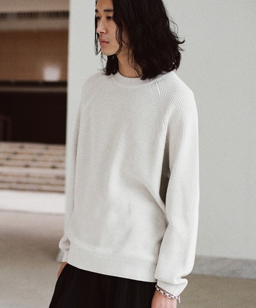 「WYM LIDNM」 長袖ニット S ブラック メンズ_画像3