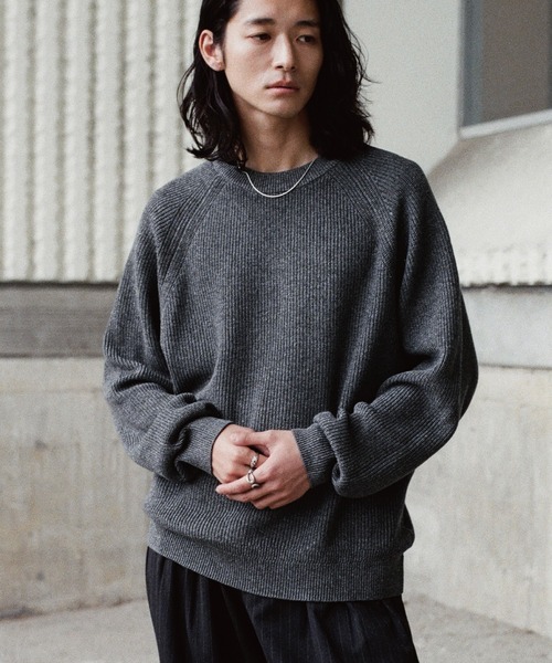「WYM LIDNM」 長袖ニット S ブラック メンズ_画像4