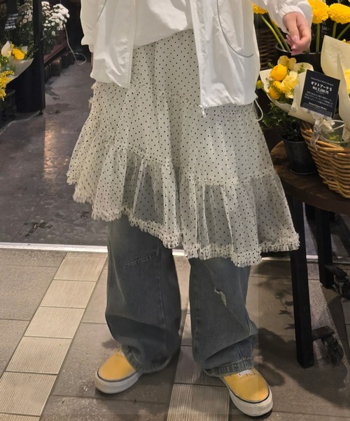 Alley Tokyo スカート ドットアシメチュールスカート : ZOZOTOWN Yahoo