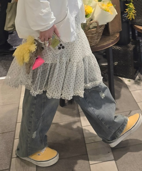 Alley Tokyo スカート ドットアシメチュールスカート : ZOZOTOWN Yahoo