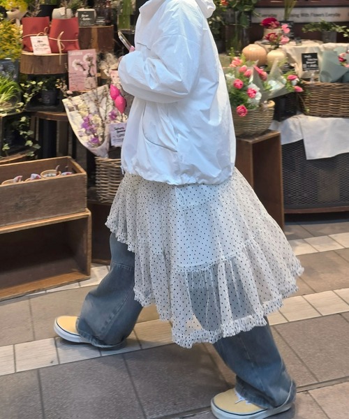 Alley Tokyo スカート ドットアシメチュールスカート : ZOZOTOWN Yahoo