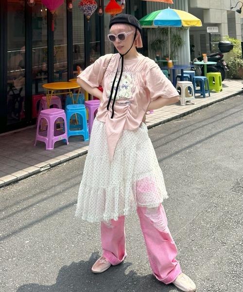 Alley Tokyo スカート ドットアシメチュールスカート : ZOZOTOWN Yahoo