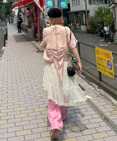 Alley Tokyo スカート ドットアシメチュールスカート : ZOZOTOWN Yahoo