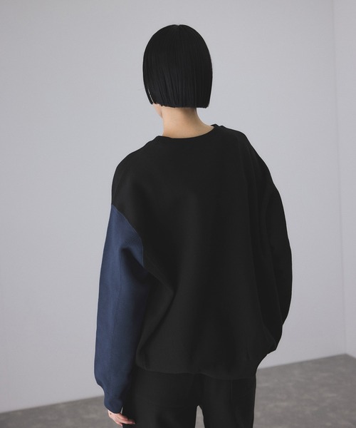 「Champion」 スウェットカットソー FREE ネイビー レディースの画像