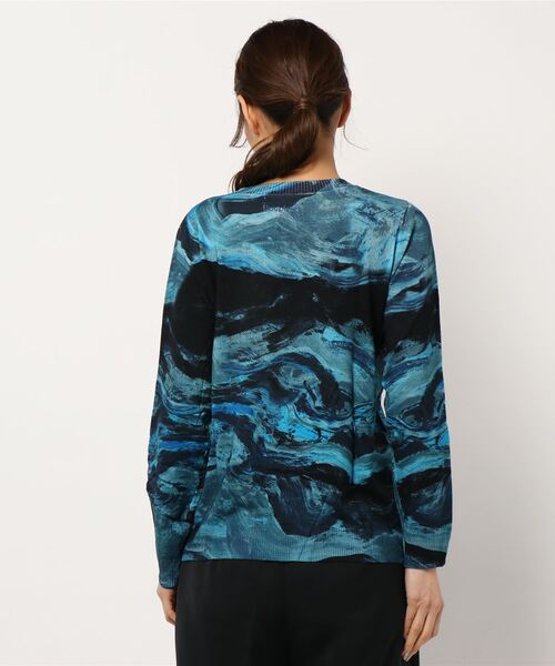 「Desigual」 長袖ニット X-LARGE ブルー レディース_画像2