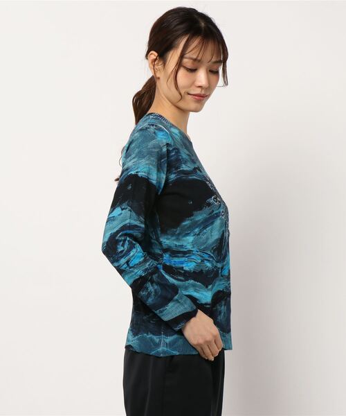 「Desigual」 長袖ニット X-LARGE ブルー レディース_画像4