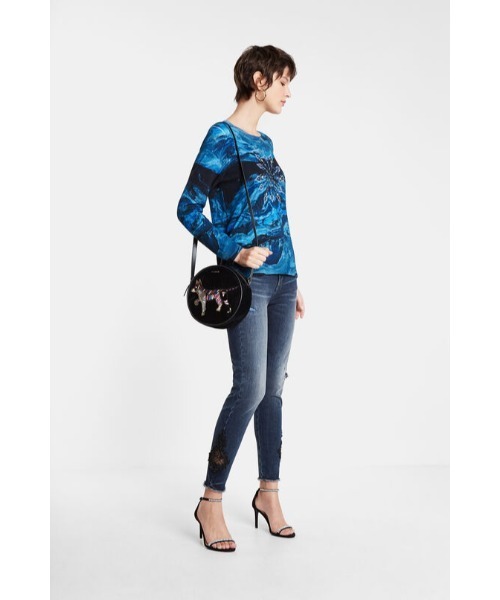 「Desigual」 長袖ニット X-LARGE ブルー レディース_画像8