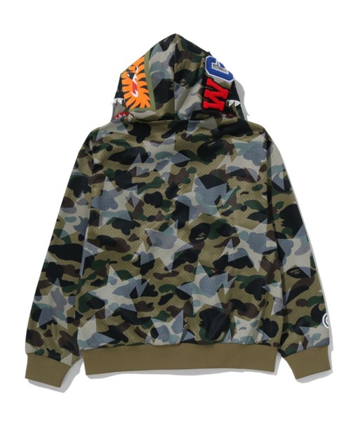 A BATHING APE（アベイシングエイプ） パーカー STA OVER PRINT 1ST