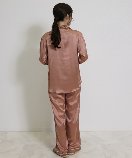 パジャマ19 楽天市場】【SALE】グンゼ パジャマ メンズ 綿混 長袖 長パンツ 襟元