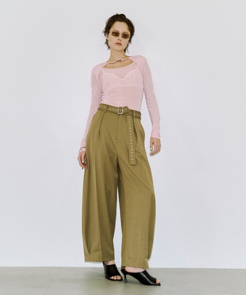 JOSE MOON（ジョゼムーン） tシャツ SHEER 2WAY TOPS/シアー2WAY