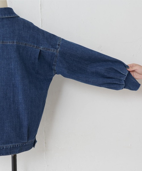 「BEARDSLEY」 デニムジャケット L インディゴブルー レディースの画像