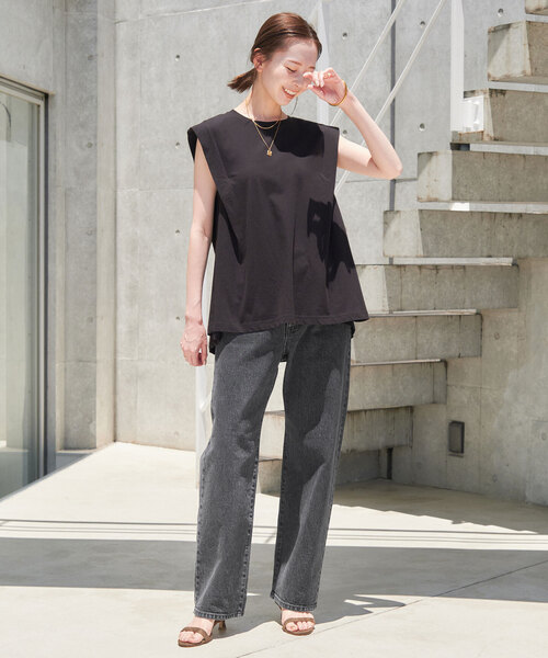 「SLOBE IENA」 デニムパンツ 36 ブラック レディースの画像