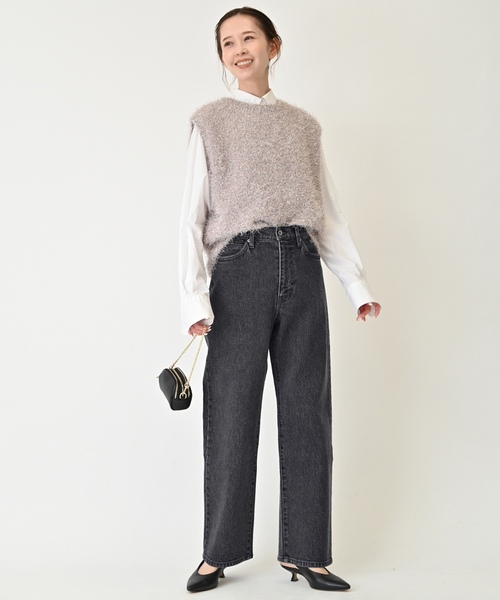 「SLOBE IENA」 デニムパンツ 36 ブラック レディースの画像