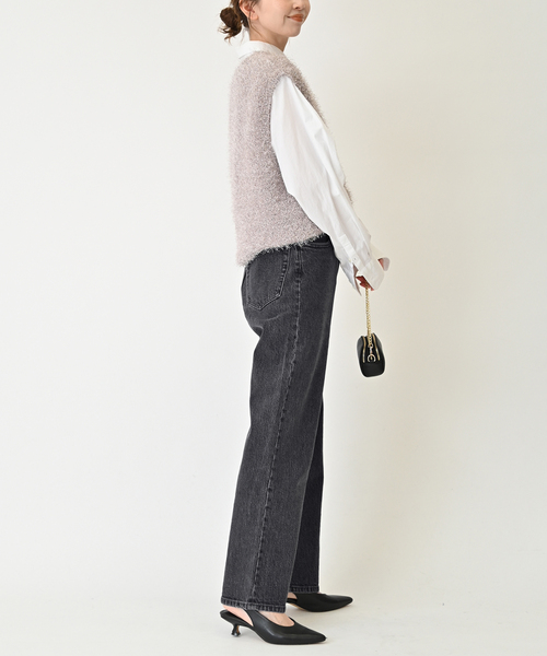「SLOBE IENA」 デニムパンツ 36 ブラック レディースの画像