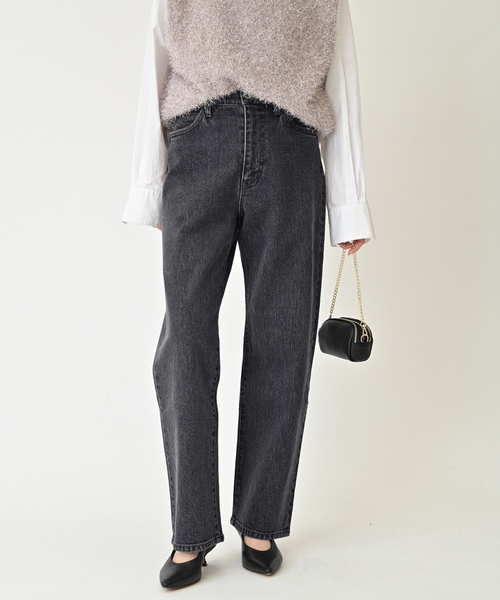 「SLOBE IENA」 デニムパンツ 36 ブラック レディースの画像
