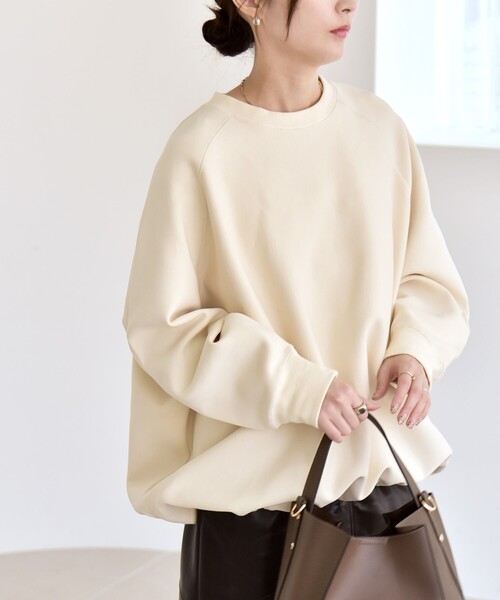 「quaranciel」 スウェットカットソー ONE SIZE ダークグレー レディース_画像4