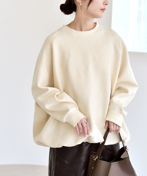 「quaranciel」 スウェットカットソー ONE SIZE ダークグレー レディース_画像5