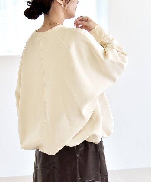 「quaranciel」 スウェットカットソー ONE SIZE ダークグレー レディース_画像6