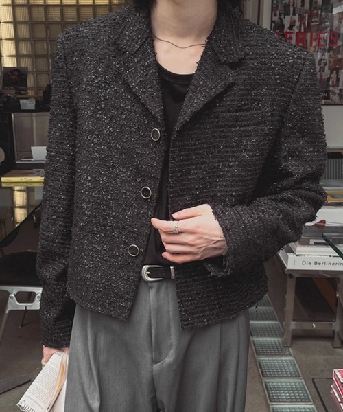「NOWLE」 テーラードジャケット LARGE ホワイト メンズ_画像8