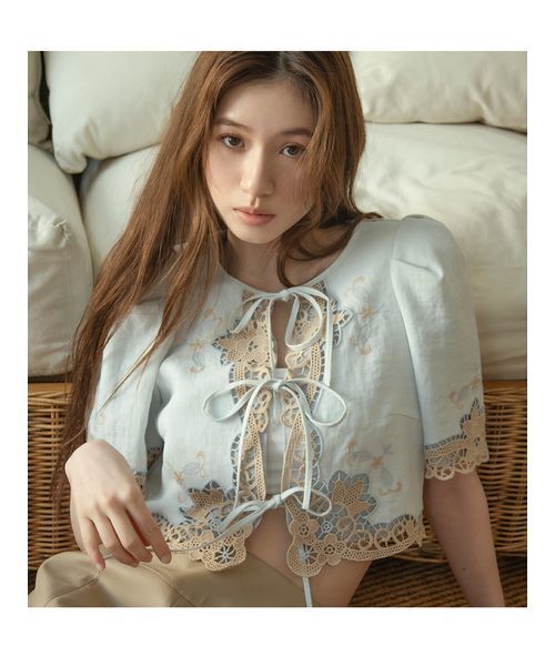 LILY BROWN(リリーブラウン) ジャケット ノーカラージャケット LILY BROWN(リリーブラウン) ジャケット ノーカラージャケット