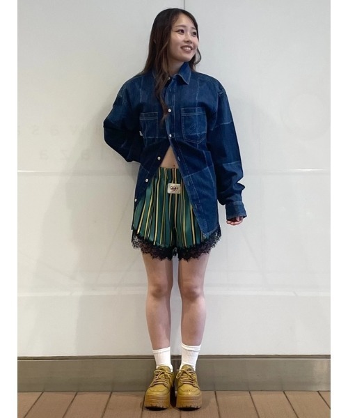 GAP（ギャップ） シャツ × Sean Wotherspoon パッチワークデニム