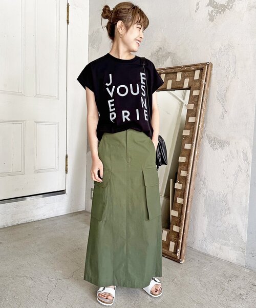 「Spick & Span」 半袖Tシャツ FREE ベージュ レディース_画像5