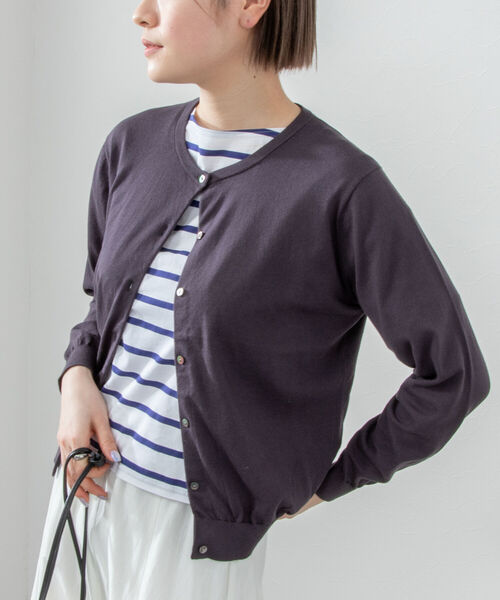 「Rie Miller」 ニットカーディガン 38 レッド レディース_画像3