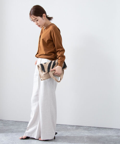 「Rie Miller」 ニットカーディガン 38 レッド レディース_画像6