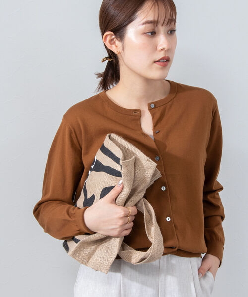 「Rie Miller」 ニットカーディガン 38 レッド レディース_画像7