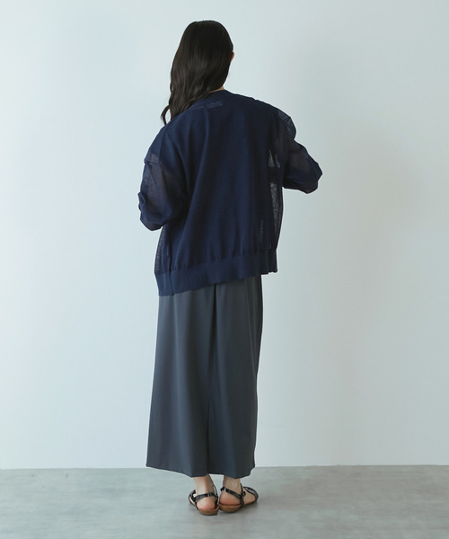 カーディガン Vネックカーディガン レディースの画像
