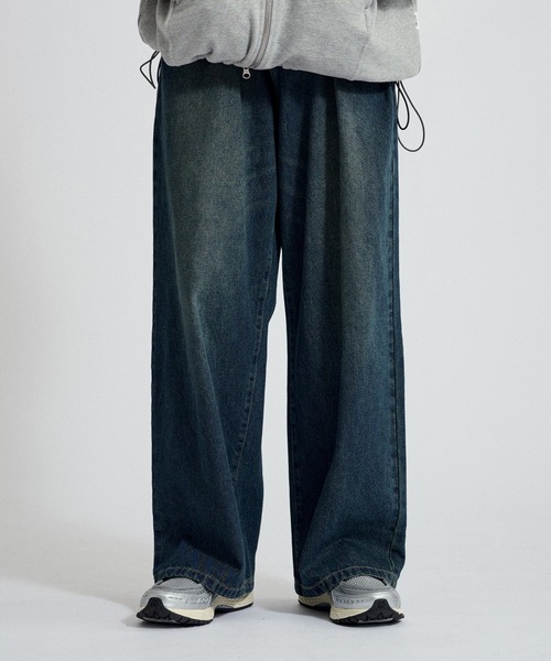 WETTEMPT デニムパンツ LARGE インディゴブルー メンズ : ZOZOTOWN