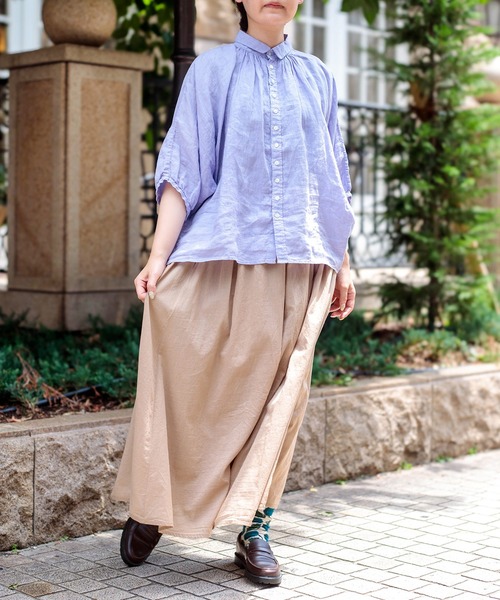Brocante リネンシャツ ブラウス シャツ 夏 「Brocante / ブロカント 