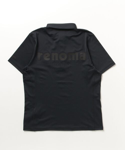 【新品・未使用】renoma PARIS ポロシャツ ブラック　ビッグロゴ renoma PARIS（レノマパリス） 半袖ポロシャツ L ブラック メンズ