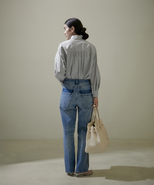 「SALON adam et rope'」 長袖シャツ FREE ホワイト レディース_画像5